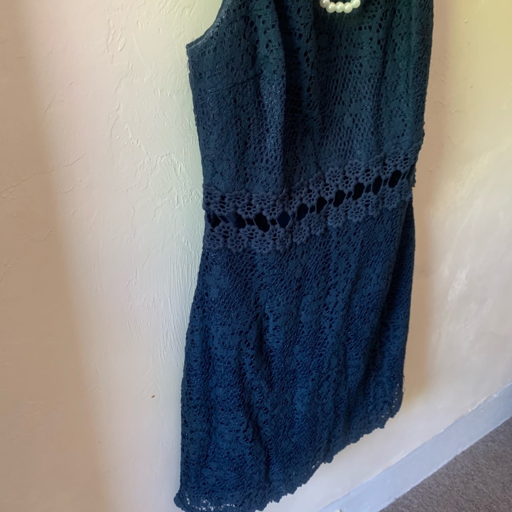 Sexy blue lace overlay, upper torso cut out design Nordstrom’s